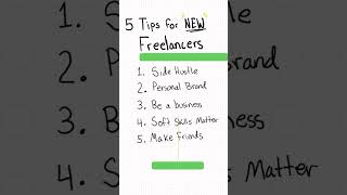 5 Tips For New Freelancers #freelancelife #freelancetips