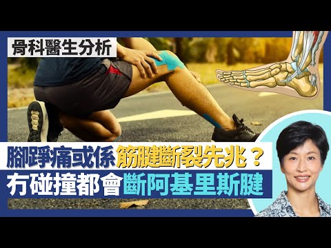 筋腱斷裂（阿基里斯筋腱）｜腳踭成日痛可能係阿基里斯腱斷裂先兆？多用類固醇或食煙都有損筋腱強度？筋腱斷裂多非因無外來碰撞 小腿因乜自己斷筋？｜王建芳醫生 骨科醫生文浩然醫生｜人類健康研究所