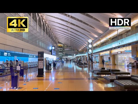 Tokyo Walk - Haneda Airport Terminal 2 - 4K HDR