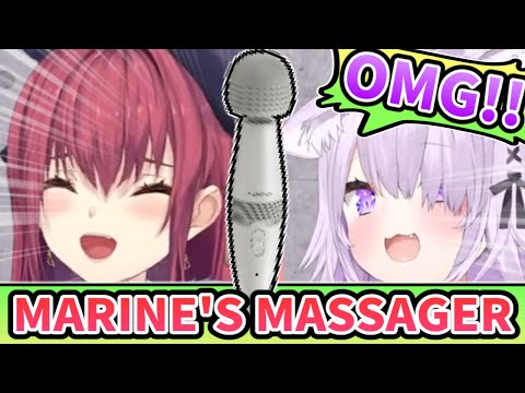 Okayu Reacts to Marine's Electric Massager [ENG SUB] Hololive Houshou Marine