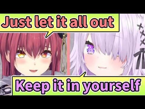 2 Opposite Advice to Cope With XXXXXX Desire [ENG SUB] Hololive Houshou Marine Nekomata Okayu