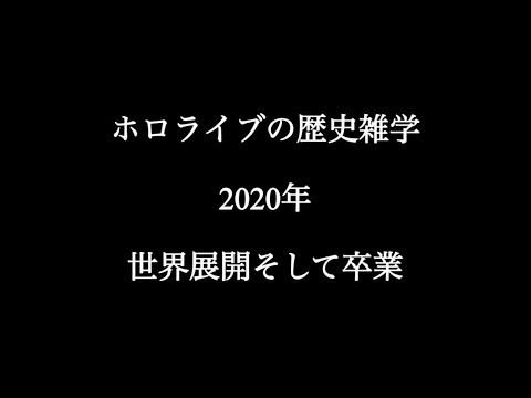 ホロライブの歴史雑学2020年世界展開そして桐生ココに永遠の愛を【切り抜き】