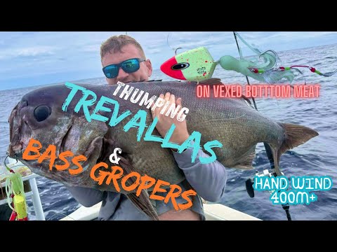 Thumping Trevalla & Bass Groper! Ultra Light Deep Drop Offshore Perth | Vexed Bottom Meat Takedown!