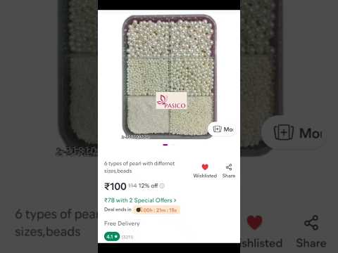 6 types of pearls with different sizes only in Rs.78 on meesho