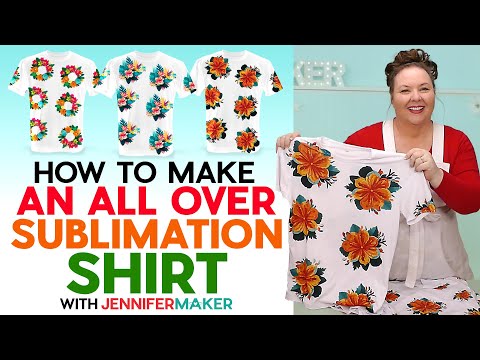 How To Make An All Over Sublimation Shirt: Decorate Front, Back, Sleeves, And Seams!