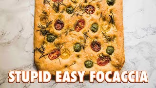 Crazy Easy Tomato and Olive Focaccia + A Thank you