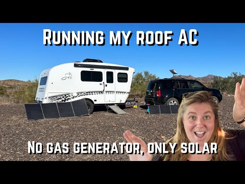 Running My Air Conditioner While Boondocking?! How much power I use in a day off-grid