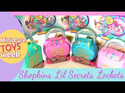 ❀ Unboxing & review: Shopkins Lil Secrets locks! ❀ ♡ Miniature toys week ♡