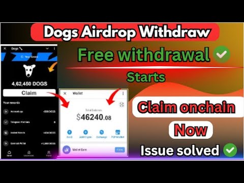 Dogs token claim now without gas fee - how to claim dogs in tonkeeper now - dogs tonkeeper claim