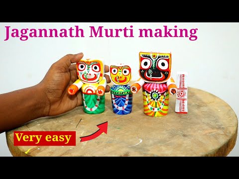 Mitti se Jagannath ji ki murti banana | jagannath murti making with clay | clay art