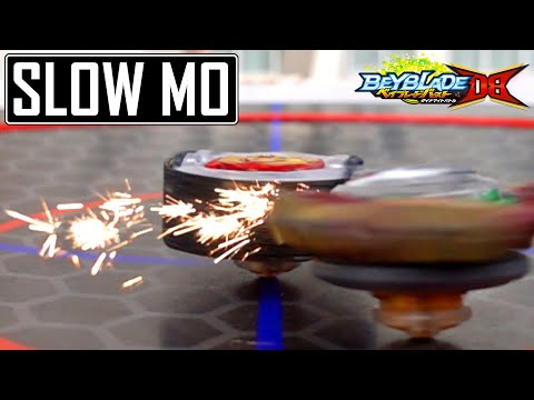 Beyblade with Spark in Slow Motion!