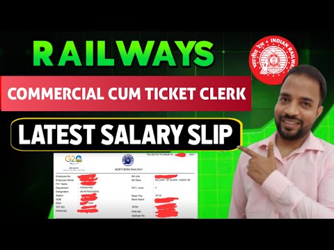 Commercial Cum Ticket Clerk Salary Slip | Railways TC Latest Salary Slip 2024 RRB NTPC #rrbntpc