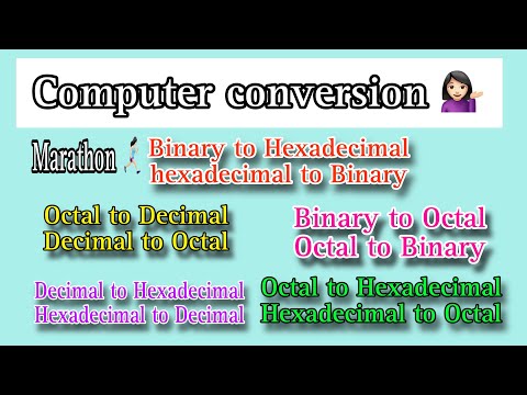 Computer Number System Conversion | Binary Octal Decimal Hexadecimal conversion | Pdo |Vao| Group c