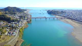 【和歌山県 新宮市】紀宝町の鮒田水門～新熊野大橋【ドローン DJI Mavic Pro】