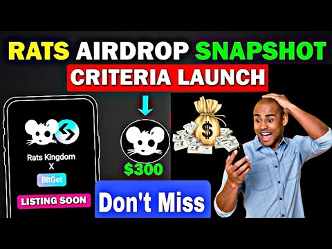 Rats Airdrop Snapshot |  Rats Kingdom New Update | Rats Kingdom listing date