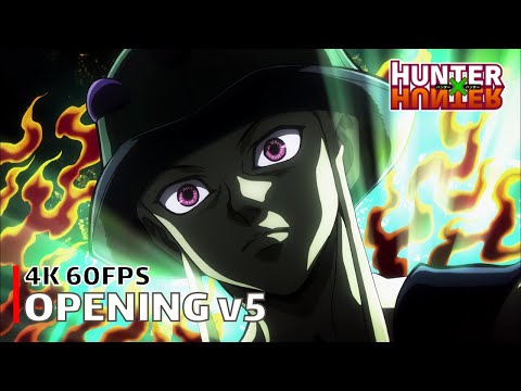 Hunter x Hunter (2011) - Opening v5 【departure! -second version-】 4K 60FPS Creditless | CC