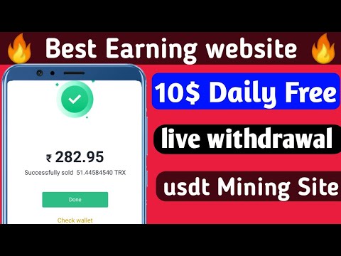 New Best Earning Website | Just Signup Get 20 Usd Instant Withdrawal | Best Usdt earning website