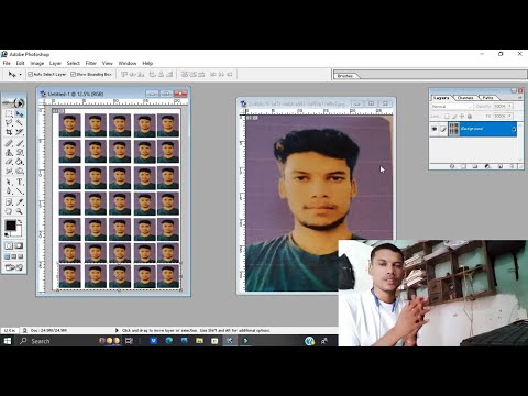 How to make passport size photo | photoshop passport size photo kaise banaye photoshop video