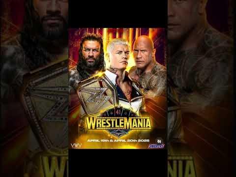 Wrestlemania 2025 dream match Card #shorts #music #hiphop #wwe