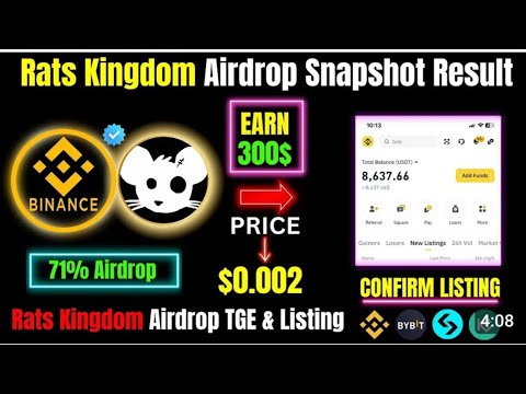 Rats kingdom airdrop withdrawal kaise kare  | Rats kingdom kya hai  | rats kingdom real or fake 2024