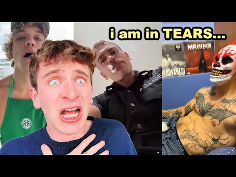 REACTING TO TIKTOK THIRST TRAPS PT 4 *traumatizing😀*