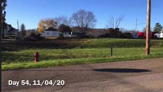 Crooksville Ohio Fire House building before during and after