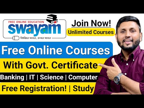 Swayam Free Online Courses With Certificate | Swayam Courses Online | Free Courses | NPTEL Courses