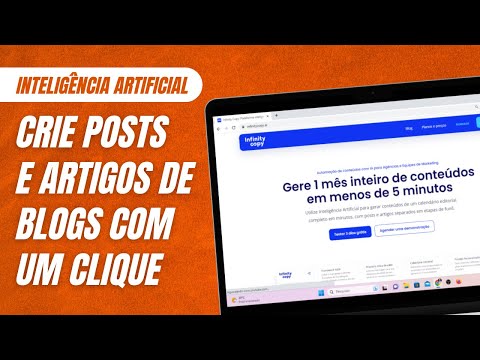 INTELIGÊNCIA ARTIFICAL CRIA POSTS e ARTIGOS DE BLOG para VOCÊ em 5 MINUTOS! 🚨 Infinity Copy AI