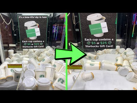 How Much Did This STARBUCKS Claw Machine Make?!