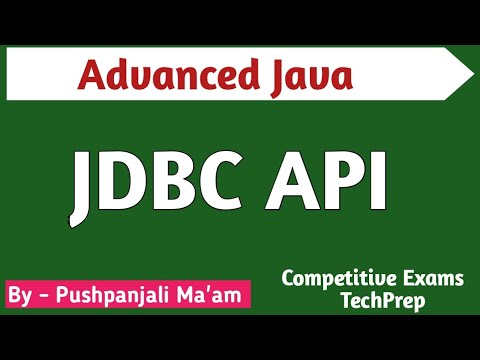 Lec - 2.3 JDBC API in Advanced Java in Hindi