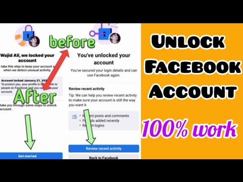 how to unlock facebook account || facebook locked account unlock |