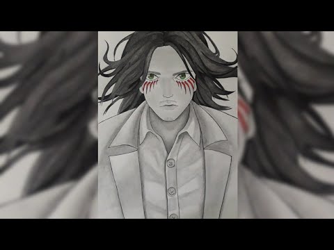 Drawing Eren Yeager | Attack on Titan season 4 | #shorts #anime