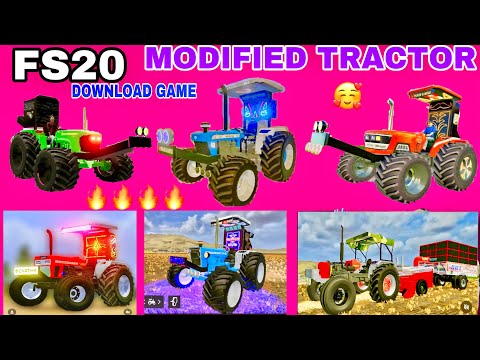 Fs20 modified tractor mod || fs20 all Indian tractor mod download link || fs20 new mods || #tractor