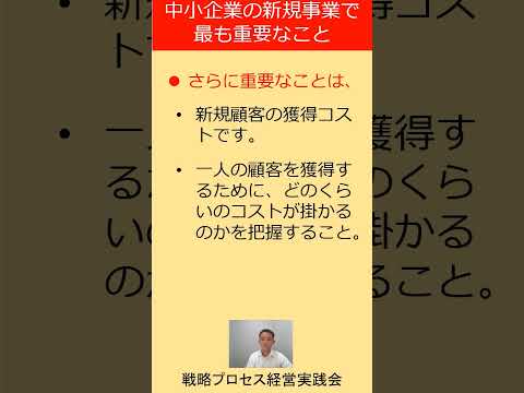 中小企業の新規事業で最初にやるべきことは？　#Shorts