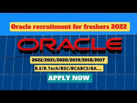 ORACLE Hiring Freshers 2022 | Salary 7.4 LPA🔥