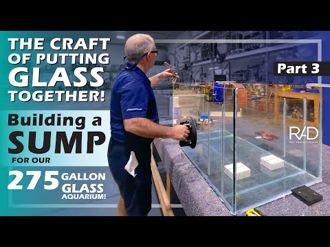 BUILDING A SUMP FOR OUR 275 GALLON GLASS AQUARIUM AT THE REEF AQUARIA DESIGN HEADQUARTERS - PART 3.