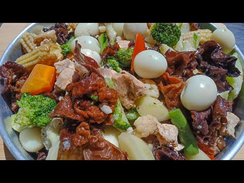 How To Cook Chopseuy With Dried Fungus And Quail Egg Recipe