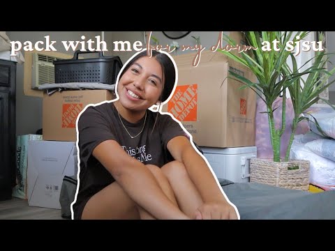 pack with me for college!! | san jose state university cvc