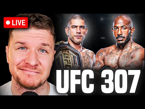 Alex Pereira vs Khalil Rountree UFC 307 LIVESTREAM Watch Party!!