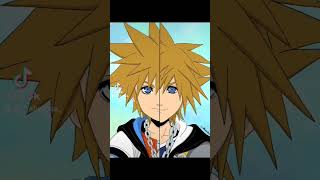 Kingdom Hearts Split Art                        KH1 Sora/ KH2 Sora #art #tiktok #kingdomhearts