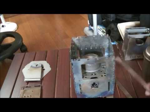 フォールディング キャンピング ウッドストーブ 焚き火台 Backpacking Wood Stove