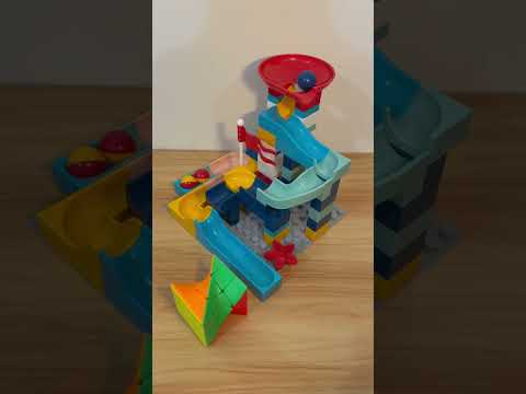 Marble Run ASMR 🔴🟡🔵 945  Satisfying Building Blocks #marblerun #marblerace #asmr