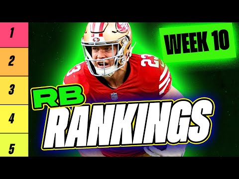 🔥 NEW Top 36 RB RANKINGS for Week 10 Fantasy Football 🚀 | Fantasy Football Rankings