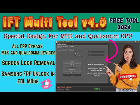 🚀 IFT Multi Tool v4.0 - Best Free FRP Unlock Tool 2024 for MTK & Qualcomm