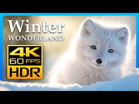 Nature's Winter Wonderland in 4K HDR 60fps - Relax with Nature