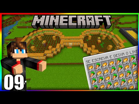 FARM DE CENOURA E BATATA 113% AUTOMÁTICA!! - MINECRAFT SURVIVAL 1.19 #09 ( MINECRAFT BEDROCK )