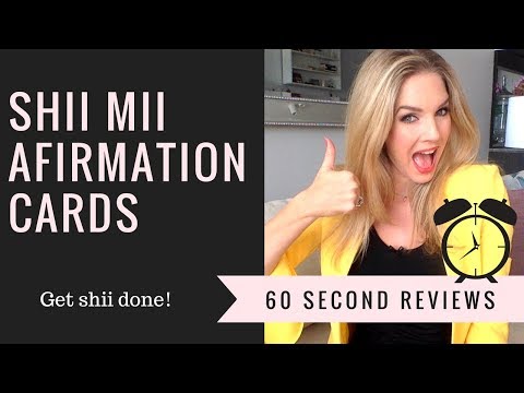 60 seconds review  | Shii Mii Affirmation Cards