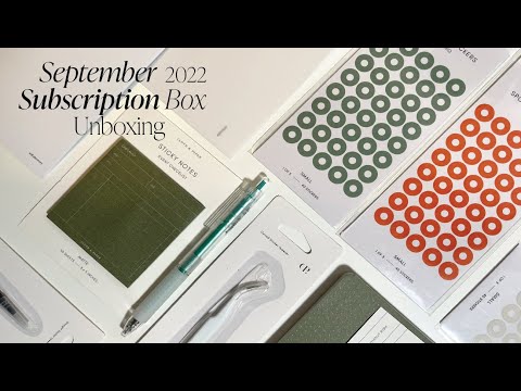 September '22 Penspiration and Planning + Stationery Box Unboxing | Cloth & Paper