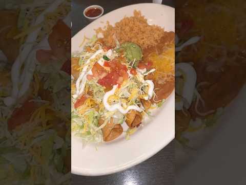 Beef Taquitos from La Tapatia Mexican Grill in Fontana, California #taquitos #chipotle #salsa #food