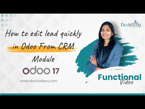 How to edit lead quickly in Odoo From CRM Module | Odoo Lead Quick Edit